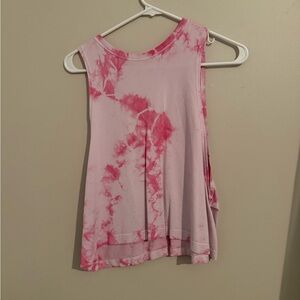 Spiritual Gangster Asymmetrical Pink Muscle Tee